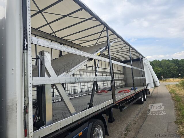 Naczepa otwarta z plandeką Kögel Megatrailer, FGS Umbau 2025, 3 Cars