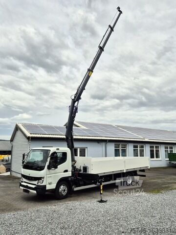Pritschenwagen Fuso FUSO 9C18 Canter Alu Pritsche 5.5m Kran 3x hydr.