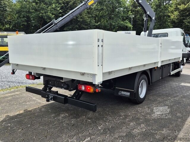 Pritschenwagen Fuso FUSO 9C18 Canter Alu Pritsche 5.5m Kran 3x hydr.