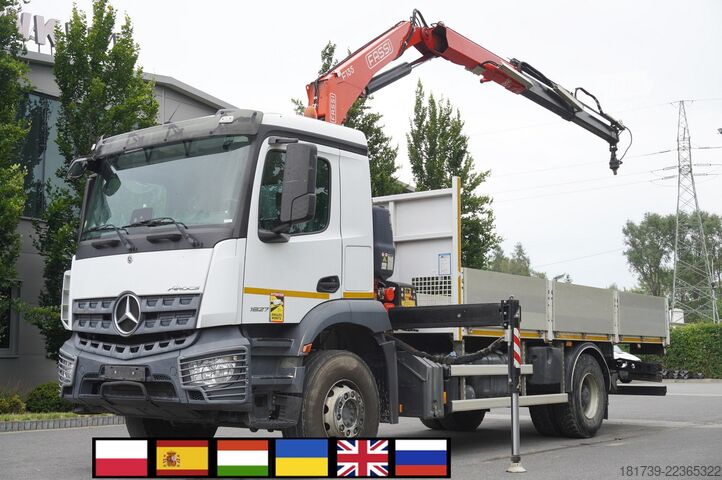 Vinçli platform Mercedes-Benz Arocs 1827 4x2 / 70 tho km!!! / Fassi