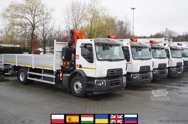 Бортовий із краном Renault C320 P4x2 E6 / Fassi 5.6 t / Range 8 m /