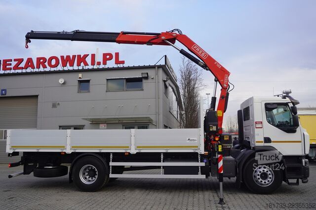 Бортовий із краном Renault C320 P4x2 E6 / Fassi 5.6 t / Range 8 m /