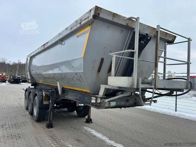 Polpriklopnik MEILLER TR 3 3-Achs Sattelauflieger Kipper Mulde 26-27m³