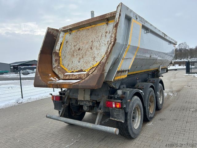 Polpriklopnik MEILLER TR 3 3-Achs Sattelauflieger Kipper Mulde 26-27m³