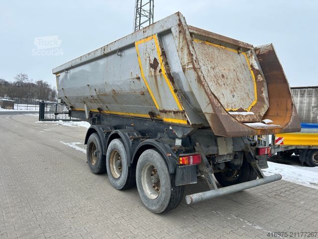 Polpriklopnik MEILLER TR 3 3-Achs Sattelauflieger Kipper Mulde 26-27m³