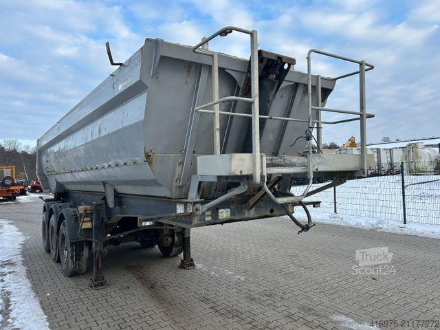 Polpriklopnik MEILLER TR 3 3-Achs Sattelauflieger Kipper Mulde 26-27m³