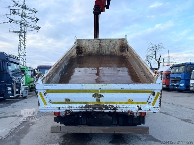 Camion basculante trilateral MERCEDES-BENZ Arocs 1835K/Meiller3-Kipper/PalfingerKran13001K