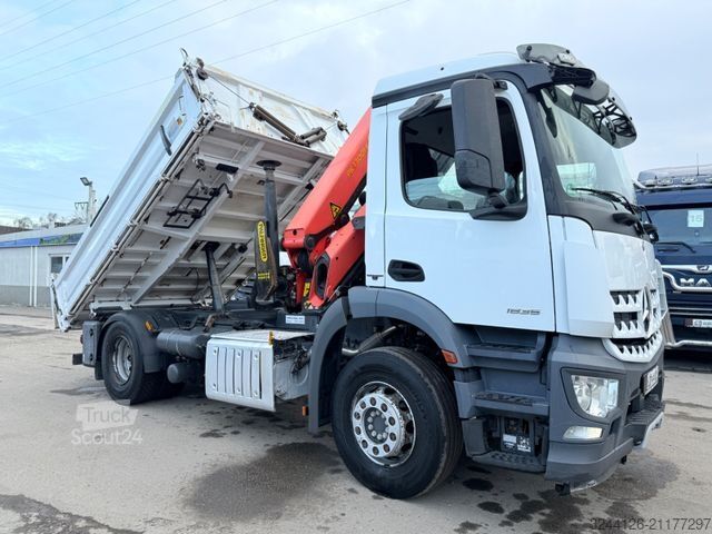 Camion basculante trilateral MERCEDES-BENZ Arocs 1835K/Meiller3-Kipper/PalfingerKran13001K