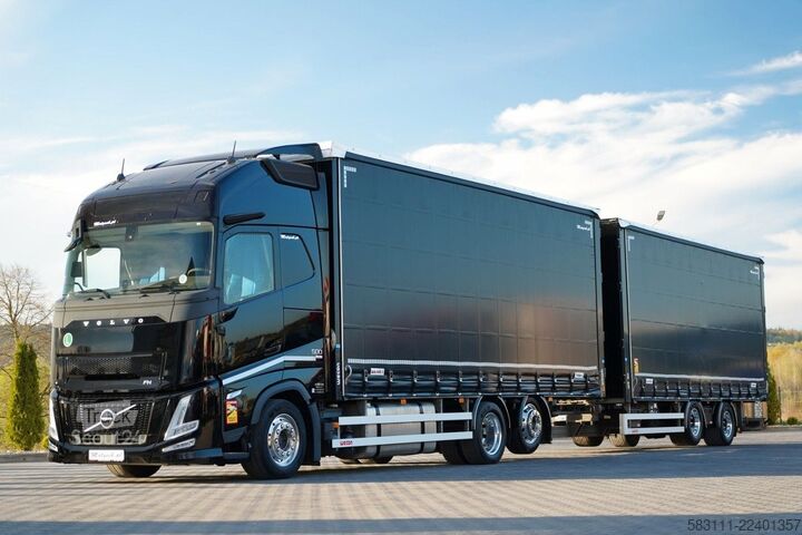 Ciężarówka jumbo VOLVO FH 500 / ZESTAW TANDEM / 120 M3 / PRZEJAZDOWY /