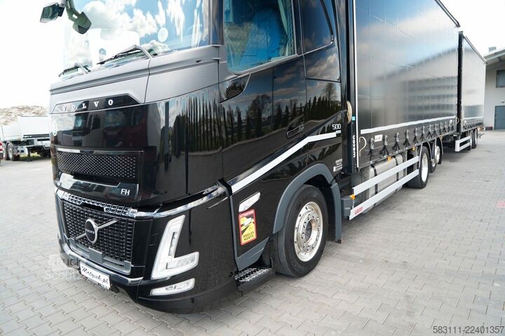Ciężarówka jumbo VOLVO FH 500 / ZESTAW TANDEM / 120 M3 / PRZEJAZDOWY /