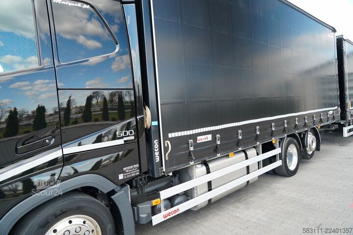 Ciężarówka jumbo VOLVO FH 500 / ZESTAW TANDEM / 120 M3 / PRZEJAZDOWY /