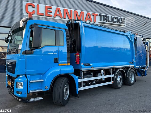Véhicule de collecte des déchets MAN TGS 26.320 Euro 6 Geesink 20m³ + Welvaarts weig...