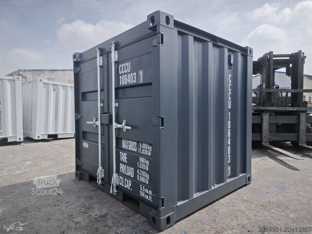  6/8/10 Fuß Seecontainer / Lagercontainer Anthrazit oder Lichtgrau / one Way