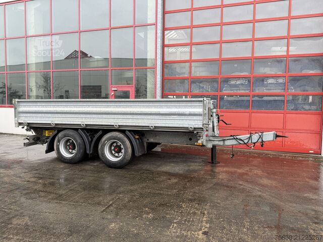 Kippanhänger  18 t  18 t Tandemkipper- Tieflader, wenig Benutzt, Breitbereifung