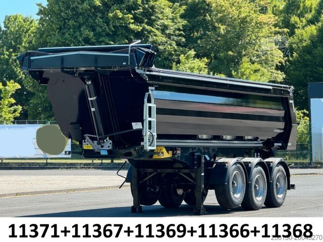 Tiptrailer MEILLER 5 x Vorhanden Stahlmulde elektr. Verdeck