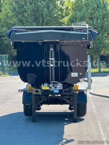 Tiptrailer MEILLER 5 x Vorhanden Stahlmulde elektr. Verdeck