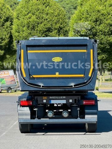 Tiptrailer MEILLER 5 x Vorhanden Stahlmulde elektr. Verdeck