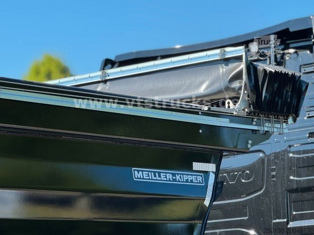 Tiptrailer MEILLER 5 x Vorhanden Stahlmulde elektr. Verdeck