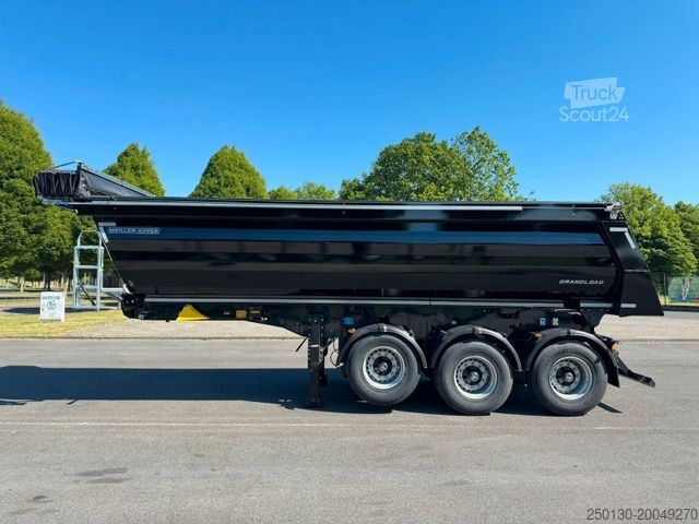 Tiptrailer MEILLER 5 x Vorhanden Stahlmulde elektr. Verdeck