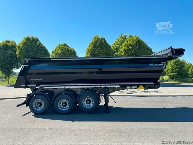 Tiptrailer MEILLER 5 x Vorhanden Stahlmulde elektr. Verdeck