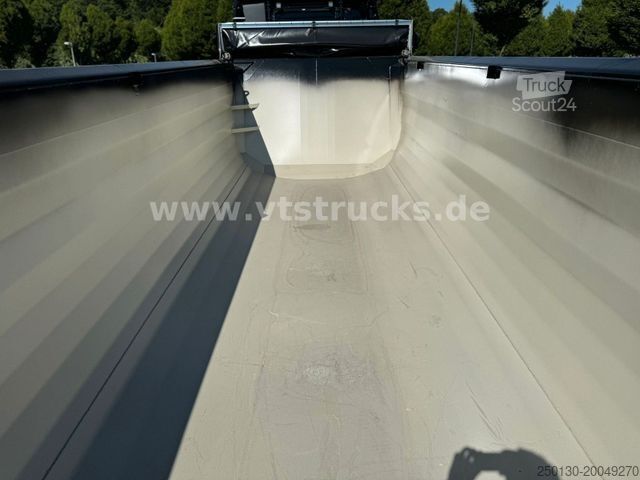 Tiptrailer MEILLER 5 x Vorhanden Stahlmulde elektr. Verdeck