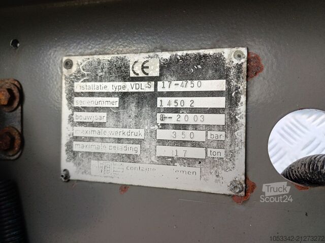 Camión portacontenedores de gancho Volvo FM 9.340 MKG Kran Feuerwehr Firetruck