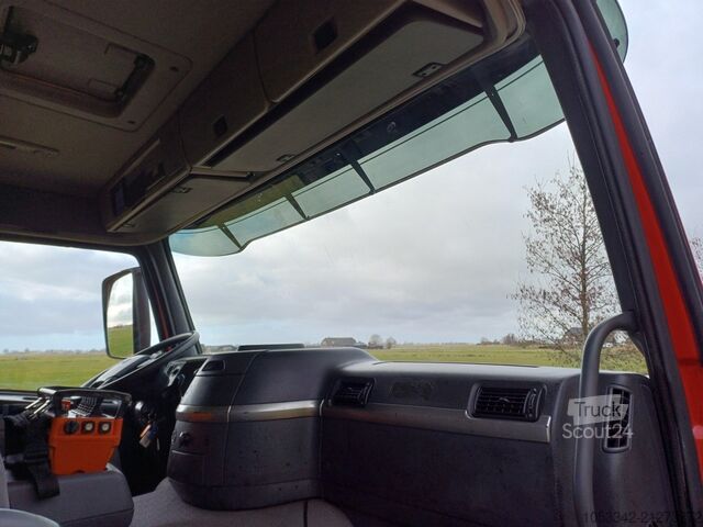 Camión portacontenedores de gancho Volvo FM 9.340 MKG Kran Feuerwehr Firetruck