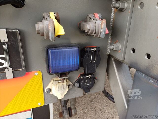 Camión portacontenedores de gancho Volvo FM 9.340 MKG Kran Feuerwehr Firetruck