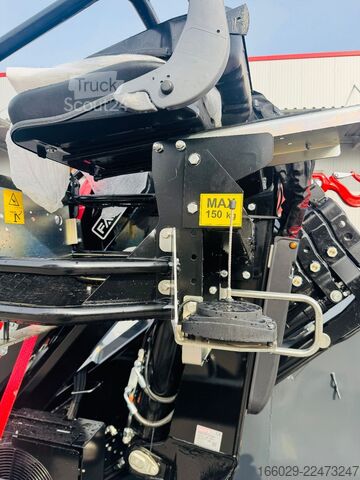 Ladskifteanhænger  Abrollcontainer Container 6,5 m Kran  Fassi F150