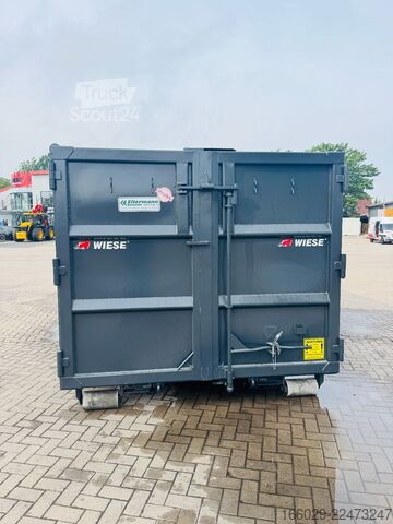 Ladskifteanhænger  Abrollcontainer Container 6,5 m Kran  Fassi F150