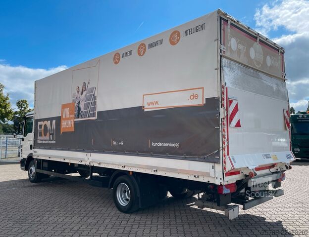 Plattewagen met zeil MAN TGL 12.220 BL/ 7m Pritsche/ LBW 1.5t/ AC/