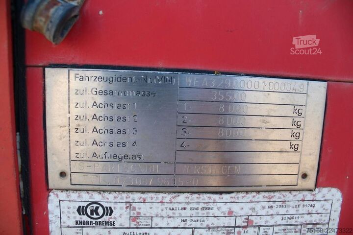 شبه مقطورة بمنصة عمل  MS-PARTS Plattform - Nr.: 049