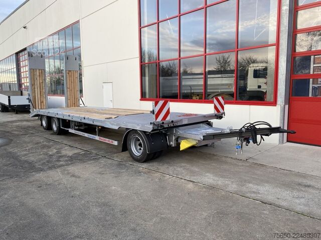 Remorcă cu platformă joasă Möslein T 3-9,20 F Blatt  3 Achs Tieflader mit gerader Ladefläche 9 m, Neufahrzeug