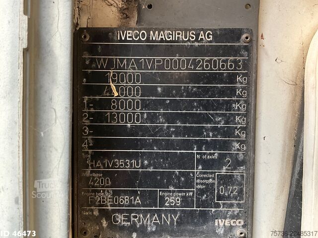 Hakenarmsystem Iveco Eurotech 190E35 Manual Full Steel Hiab 12 Tonme...