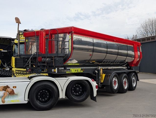 Semi-remorque benne CARNEHL HardoX Stahl 24 cbm, Thermo- Voll- Isolierung