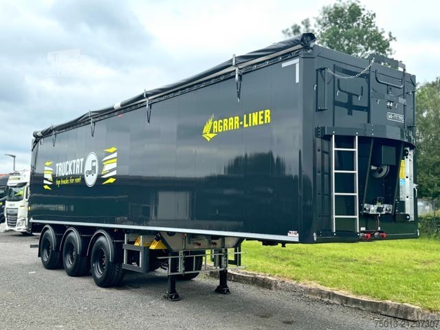 Walking floor semitrailer  H&W AGRAR 70 cbm, Zwangslenkung, MIETEN?