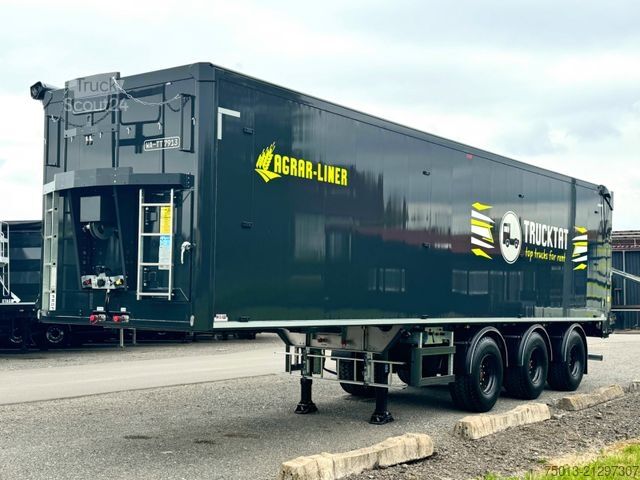 Walking floor semitrailer  H&W AGRAR 70 cbm, Zwangslenkung, MIETEN?