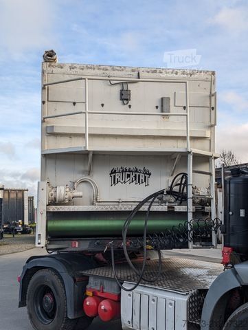 Semirremolque con piso móvil  Rollbandwagen mit Walzen und Förderband