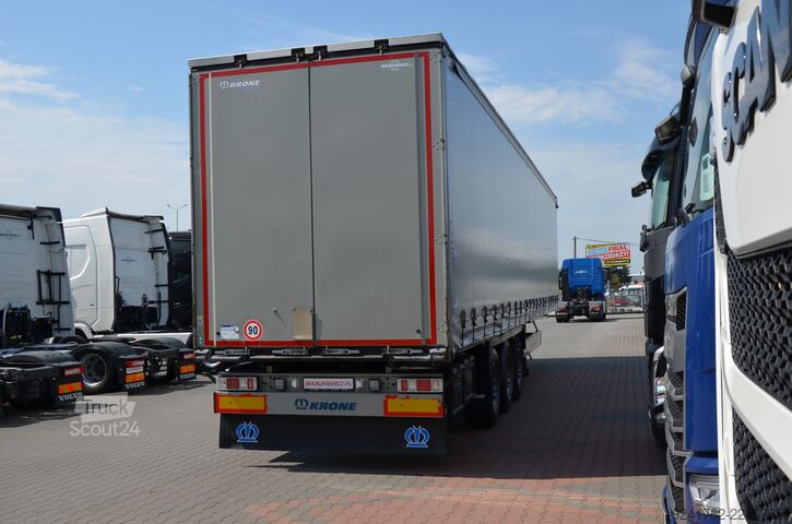 Naczepa otwarta z plandeką Krone SD / OŚ PODNOSZONA / CODE XL / Z NIEMIEC / 8009