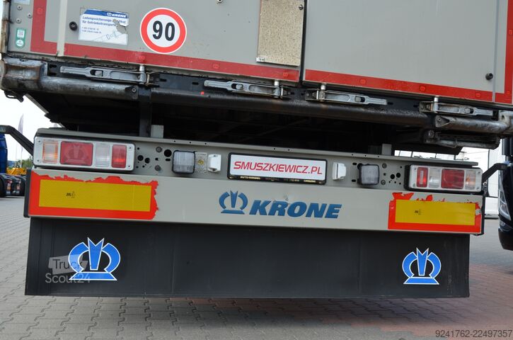 Naczepa otwarta z plandeką Krone SD / OŚ PODNOSZONA / CODE XL / Z NIEMIEC / 8009