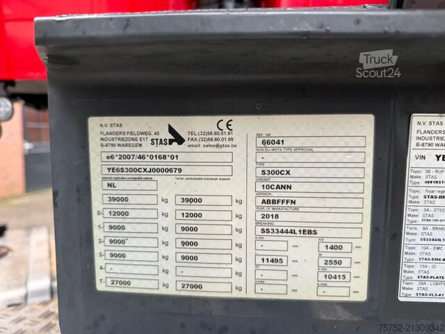 Skraldevogn Stas S300CX 58m3 Stuuras Alcoa Wabco SAF Smartboard ...