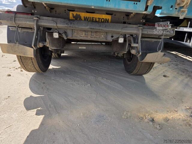 Полуремарке самосвал WIELTON ca 49 cbm Getreidekipper Unfall mit Kornschieber