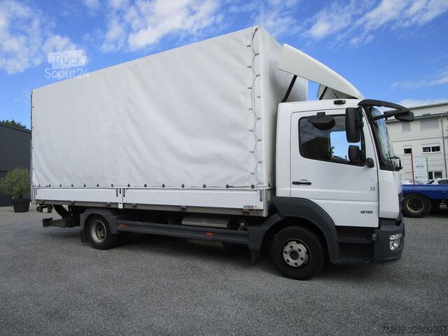 Verhollinen pakettiauto MERCEDES-BENZ Atego 818L *6,10m+LBW+KLIMA+AHK+1-Hand*