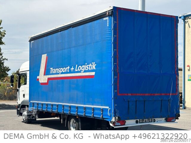 Curtain sider van MAN TGL 8.220*E6d*Schlafkabine*Standklima*Kühlbox*