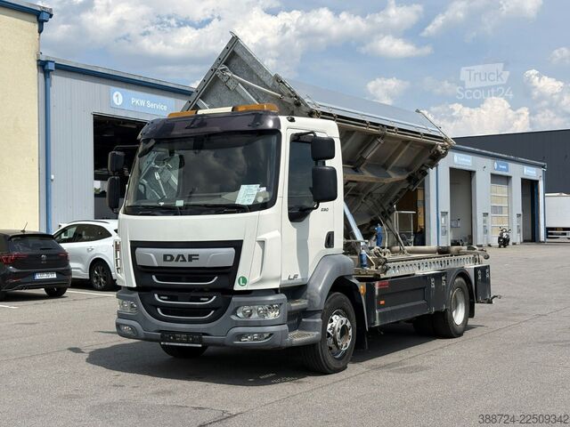 Tre-sidet tipbil DAF LF 290**3 Seiten Kipper*Rampen*Klima*AHK*