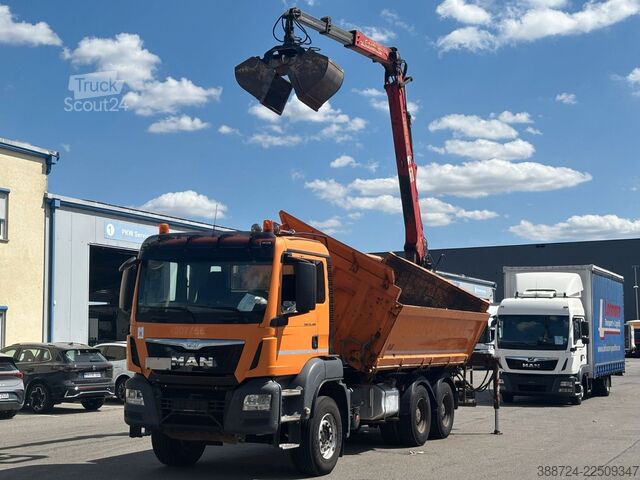 Kiepwagen MAN TGS 26.400*Meiller*Palfinger Kran*6x4*Klima*TÜV*