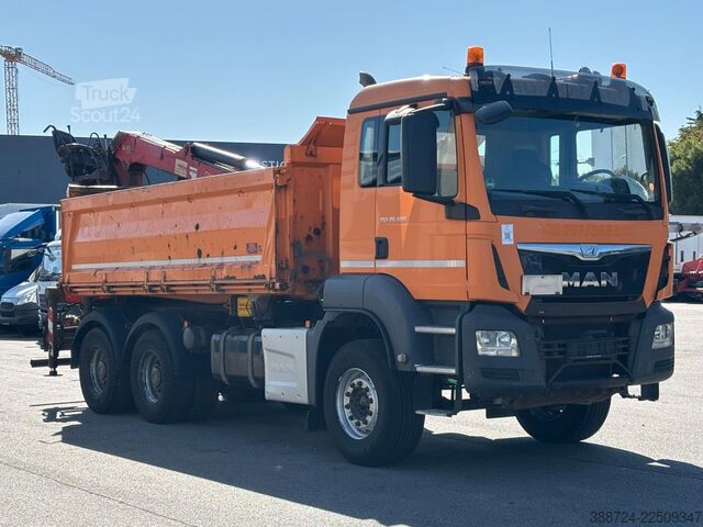 Kiepwagen MAN TGS 26.400*Meiller*Palfinger Kran*6x4*Klima*TÜV*