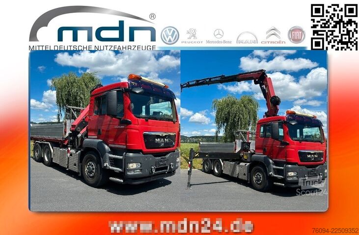 Kiepwagen MAN TGS 28.480 6x4-4 ALLRAD KRAN 19m SEILWINDE Wechs