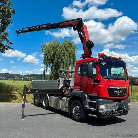 Kiepwagen MAN TGS 28.480 6x4-4 ALLRAD KRAN 19m SEILWINDE Wechs