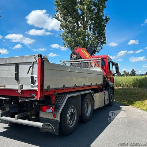 Kiepwagen MAN TGS 28.480 6x4-4 ALLRAD KRAN 19m SEILWINDE Wechs